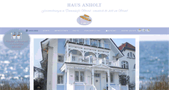 Desktop Screenshot of haus-anholt.de